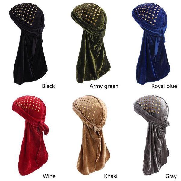 golden velvet long tailed pirate headband hat chemotherapy street trend cape durag designer durags bonnets wholesale beanies
golden velvet long tailed pirate headband hat chemotherapy street trend cape durag designer durags bonnets wholesale beanies