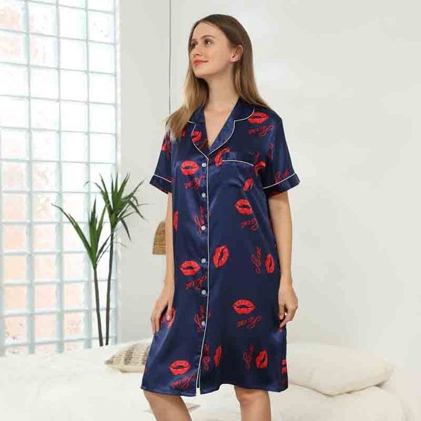 women's sleepwear v-neck striped sleep women faux silk casual night nightgown intimate lingerie home ing gown kawt, Black;red
women's sleepwear v-neck striped sleep women faux silk casual night nightgown intimate lingerie home ing gown kawt, Black;red