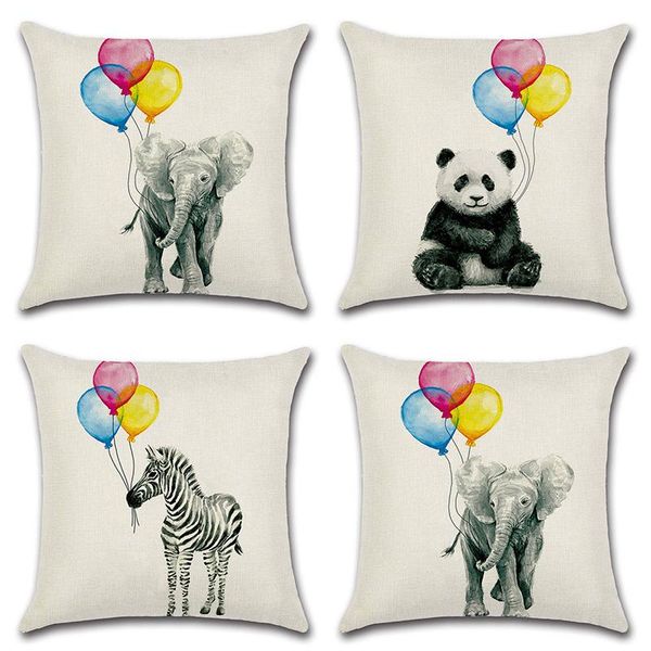 pillow case cartoon zebra panda elephant linen animal cushion cover for sofa pillowcase covers home decor 45x45cm
pillow case cartoon zebra panda elephant linen animal cushion cover for sofa pillowcase covers home decor 45x45cm