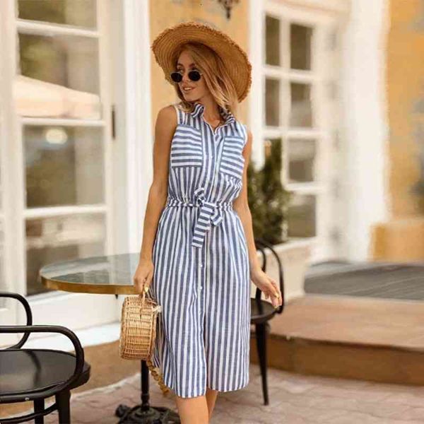 casual dresses striped straight shirt women sleeveless turn-down collar sashes summer pockets office elegant knee x0tx, Black;gray
casual dresses striped straight shirt women sleeveless turn-down collar sashes summer pockets office elegant knee x0tx, Black;gray
