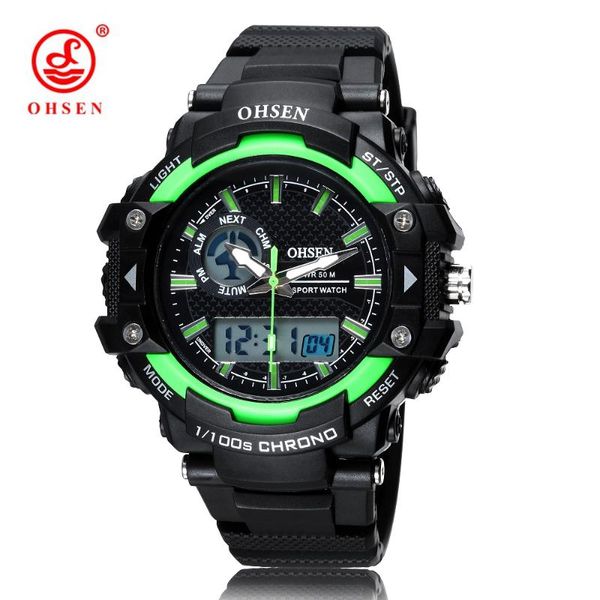 wristwatches ohsen 2021 sport watch men dual time waterproof 50m miliatry watches chrono alarm wristwatch vintage classic digital 1506, Slivery;brown
wristwatches ohsen 2021 sport watch men dual time waterproof 50m miliatry watches chrono alarm wristwatch vintage classic digital 1506, Slivery;brown