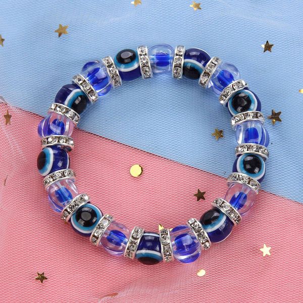 transparent beads beaded turkish national style evil eyes transfer elastic bracelet, Golden;silver
transparent beads beaded turkish national style evil eyes transfer elastic bracelet, Golden;silver