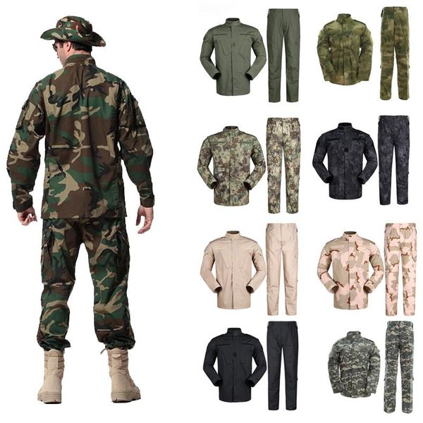 hunting sets 14 colors military camouflage uniform men's acu army tactical combat suits pants outdoor paintball camo clothing
hunting sets 14 colors military camouflage uniform men's acu army tactical combat suits pants outdoor paintball camo clothing