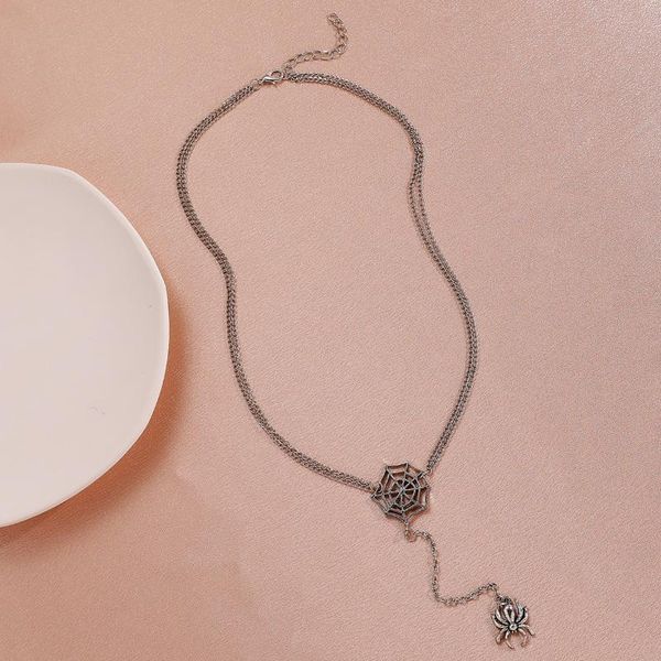 pendant necklaces fashion multi-layer necklace for women spider cool girl metal long chain valentine's day gifts, Silver
pendant necklaces fashion multi-layer necklace for women spider cool girl metal long chain valentine's day gifts, Silver