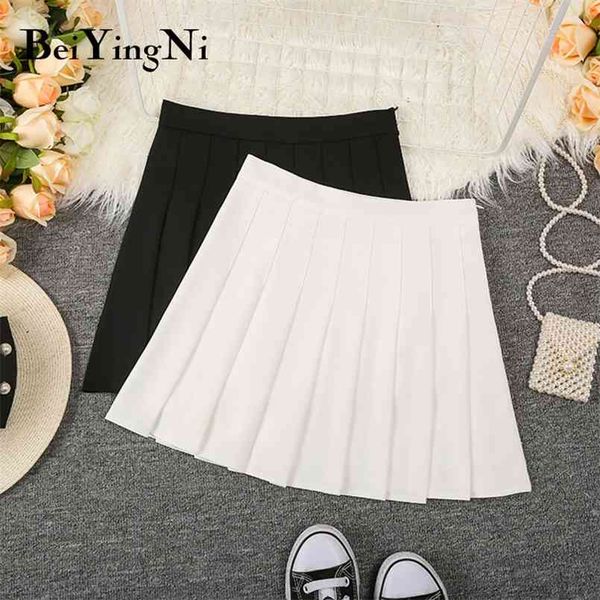 mini skirt women white black solid summer casual slim high waist pleated skirts girls kawaii lining preppy faldas 210506
mini skirt women white black solid summer casual slim high waist pleated skirts girls kawaii lining preppy faldas 210506