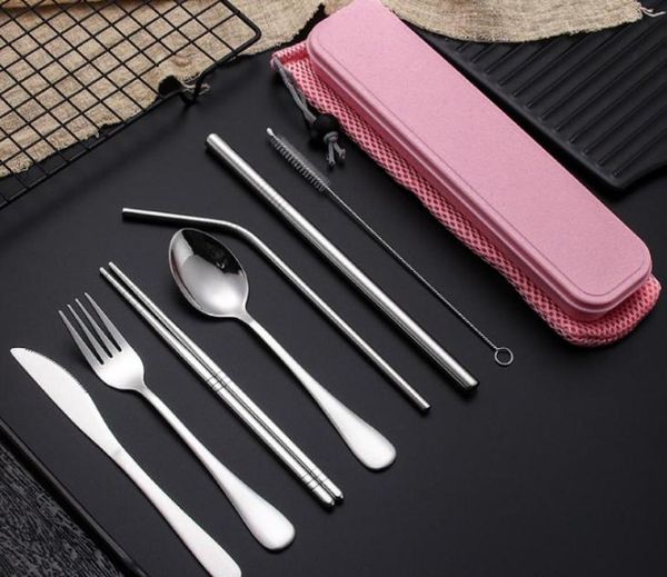 dinnerware sets stainless steel flatware set portable cutlery for outdoor travel picnic metal straw with box and bag kitchen
dinnerware sets stainless steel flatware set portable cutlery for outdoor travel picnic metal straw with box and bag kitchen