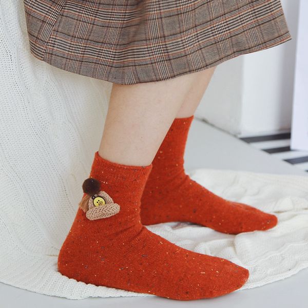 wang xiaozhen autumn and winter thickened hat ball manual color dot female rabbit wool socks, Red;black
wang xiaozhen autumn and winter thickened hat ball manual color dot female rabbit wool socks, Red;black