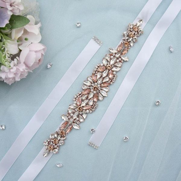 wedding sashes trixy s423 luxury rose gold belt rhinestone bridal sash crystal dress ribbon fashion design, White
wedding sashes trixy s423 luxury rose gold belt rhinestone bridal sash crystal dress ribbon fashion design, White