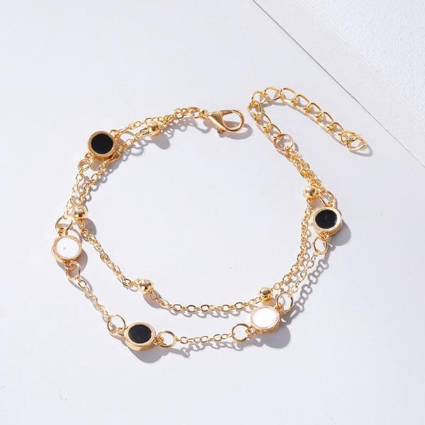 women bracelet summer jewelry double-sided black and white shell chain for woman lover gift jewellry link,
women bracelet summer jewelry double-sided black and white shell chain for woman lover gift jewellry link,