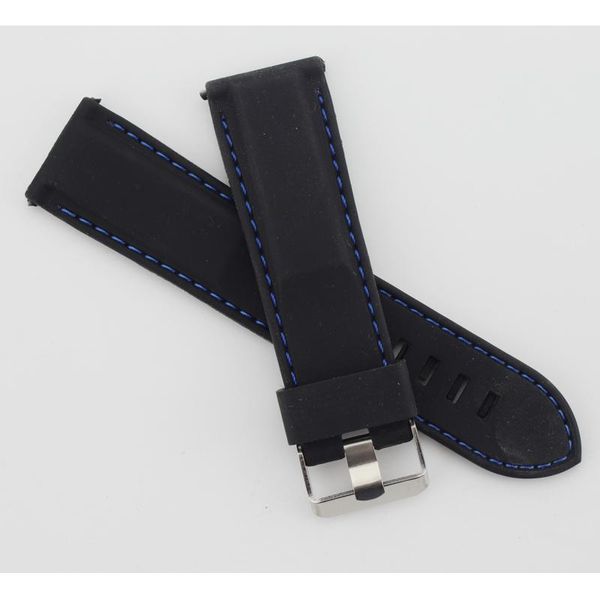 watch bands outdoor sport 24mm black silicone rubber strap blue stitching band replacemrnt pin buckle watchband, Black;brown
watch bands outdoor sport 24mm black silicone rubber strap blue stitching band replacemrnt pin buckle watchband, Black;brown