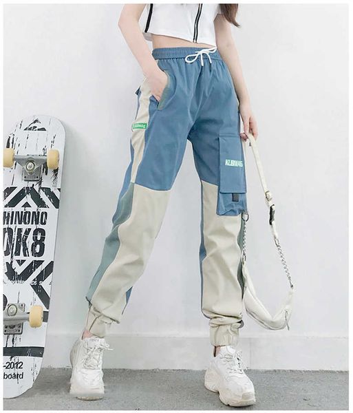 cotton high-waist ribbon pocket jogger elastic waist high streetwear harajuku pant punk females trousers harem pants 210531, Black;white
cotton high-waist ribbon pocket jogger elastic waist high streetwear harajuku pant punk females trousers harem pants 210531, Black;white