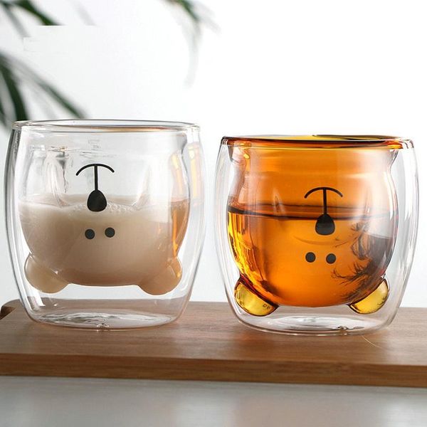 cute glass cup double wall insulated bear espresso mug coffee milk gift for office and personal mugs
cute glass cup double wall insulated bear espresso mug coffee milk gift for office and personal mugs