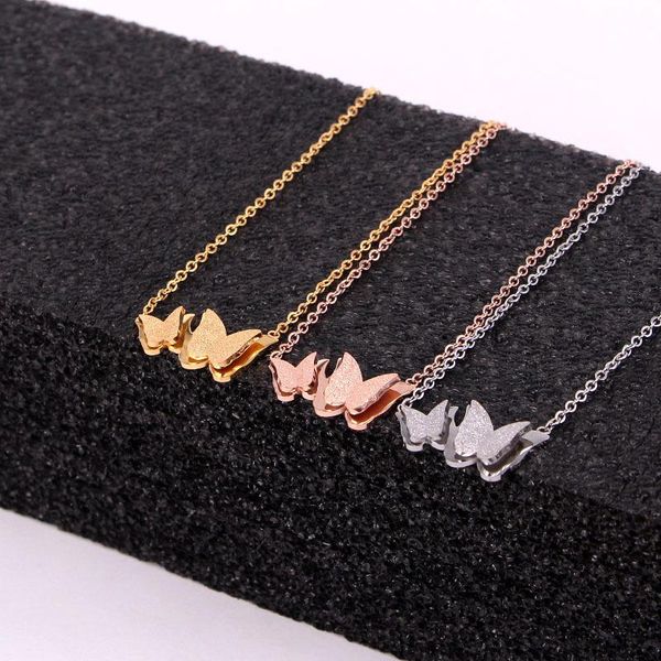 pendant necklaces fashion exquisite stainless steel love dull polish double butterfly insect necklace woman bridal party xmas gift, Silver
pendant necklaces fashion exquisite stainless steel love dull polish double butterfly insect necklace woman bridal party xmas gift, Silver