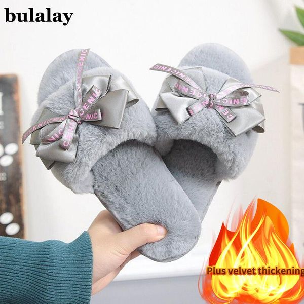 women plush home slippers cute butterfly-knot faux fur warm flat girls shoes slip on autumn winter indoor furry ladies slides, Black
women plush home slippers cute butterfly-knot faux fur warm flat girls shoes slip on autumn winter indoor furry ladies slides, Black