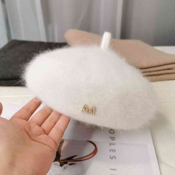 autumn winter long rabbit white hair beret versatile solid color painter hat octagonal pumpkin children, Blue;gray
autumn winter long rabbit white hair beret versatile solid color painter hat octagonal pumpkin children, Blue;gray