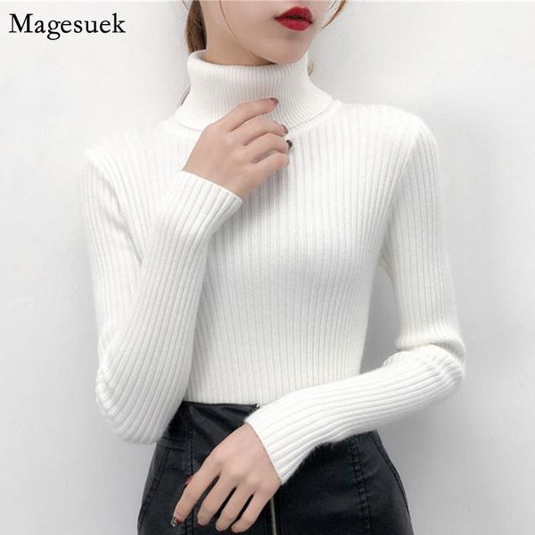 women's sweaters casual long sleeve knitted sweater women 2021 autumn winter turtleneck pullover soft slim female 6033, White;black
women's sweaters casual long sleeve knitted sweater women 2021 autumn winter turtleneck pullover soft slim female 6033, White;black