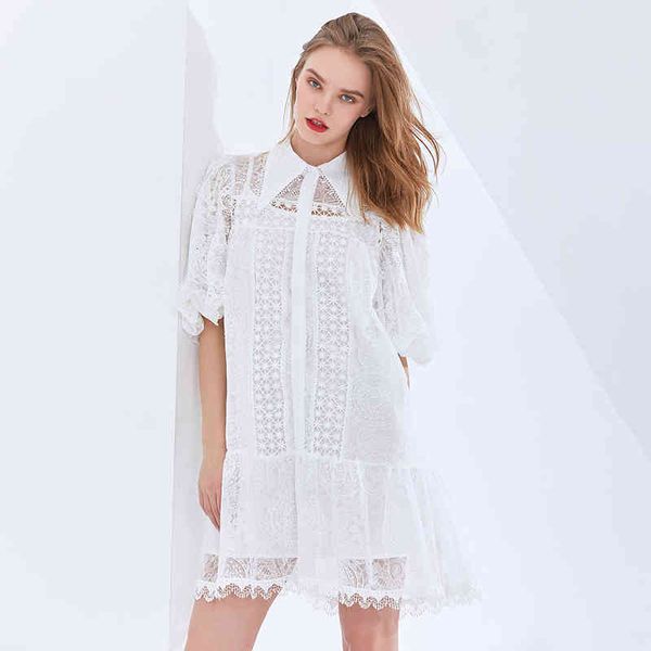 dresses elegant patchwork lace for women lapel short sleeve high waist black es female fashion clothing 2021, Black;gray
dresses elegant patchwork lace for women lapel short sleeve high waist black es female fashion clothing 2021, Black;gray