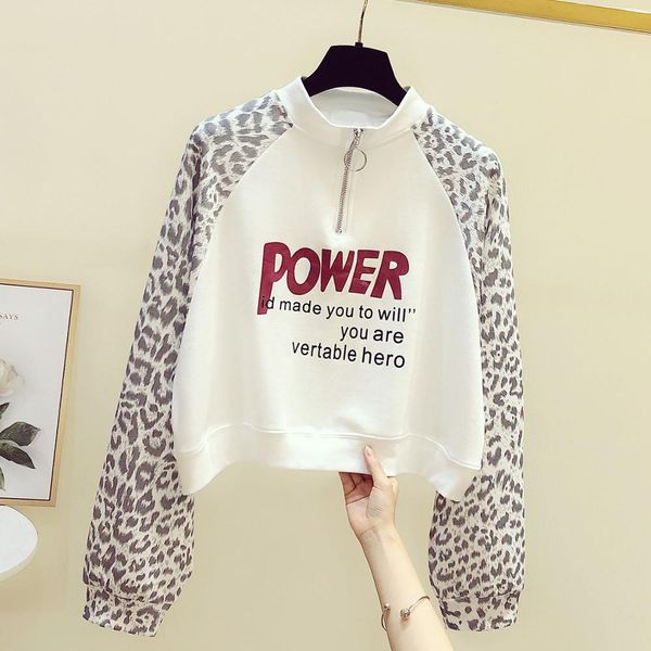 autumn women's zipper letter print leopard long sleeves girls ladies pullover casual short hoodies blouse a3991 210428, Black;gray
autumn women's zipper letter print leopard long sleeves girls ladies pullover casual short hoodies blouse a3991 210428, Black;gray