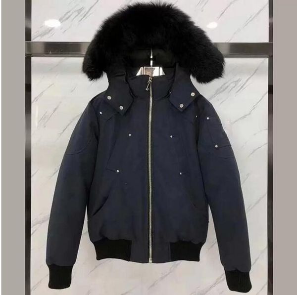 2021 men winter coats moose down flight jacket with big fur collar homme hoody outerwear hooded thick coat mens women jackets canada knuckle, Black
2021 men winter coats moose down flight jacket with big fur collar homme hoody outerwear hooded thick coat mens women jackets canada knuckle, Black
