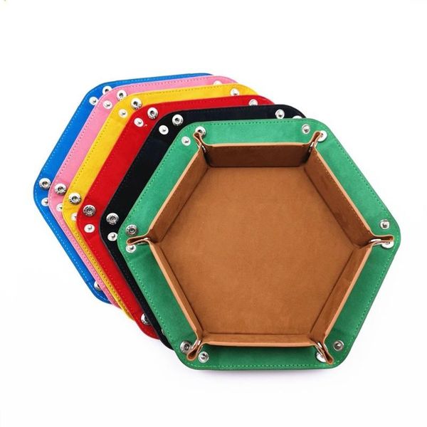 kitchen storage & organization 1 pcs hexagonal folding tray pu leather velvet fashionable durable key dice wallet desksundries utility
kitchen storage & organization 1 pcs hexagonal folding tray pu leather velvet fashionable durable key dice wallet desksundries utility