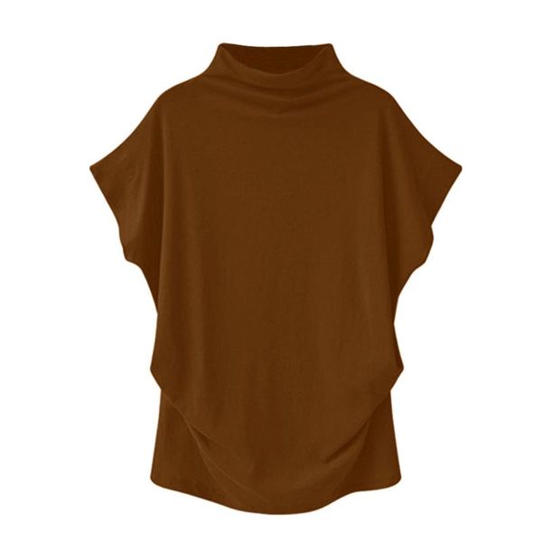 elegant women turtleneck short sleeve cotton tees solid casual plus size t-shirts femme women's t-shirt, White
elegant women turtleneck short sleeve cotton tees solid casual plus size t-shirts femme women's t-shirt, White
