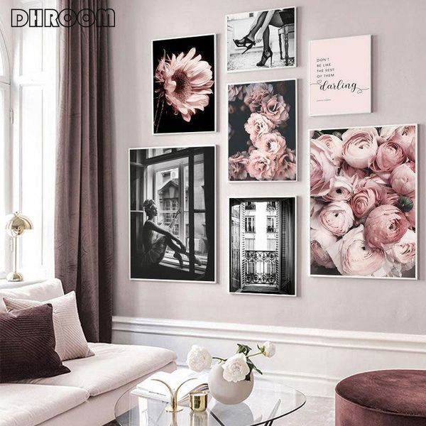 paintings vogue wall art pink fashion floral print black and white painting canvas beauty salon decoration picture home decor
paintings vogue wall art pink fashion floral print black and white painting canvas beauty salon decoration picture home decor