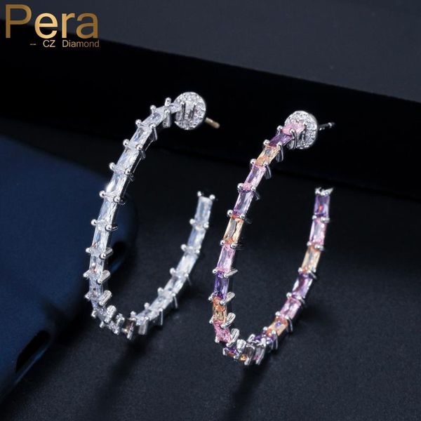 pera fashion colorful white square cubic zirconia crystal paved thin big circle round hoop earrings for women cz jewelry e416 & huggie, Golden;silver
pera fashion colorful white square cubic zirconia crystal paved thin big circle round hoop earrings for women cz jewelry e416 & huggie, Golden;silver