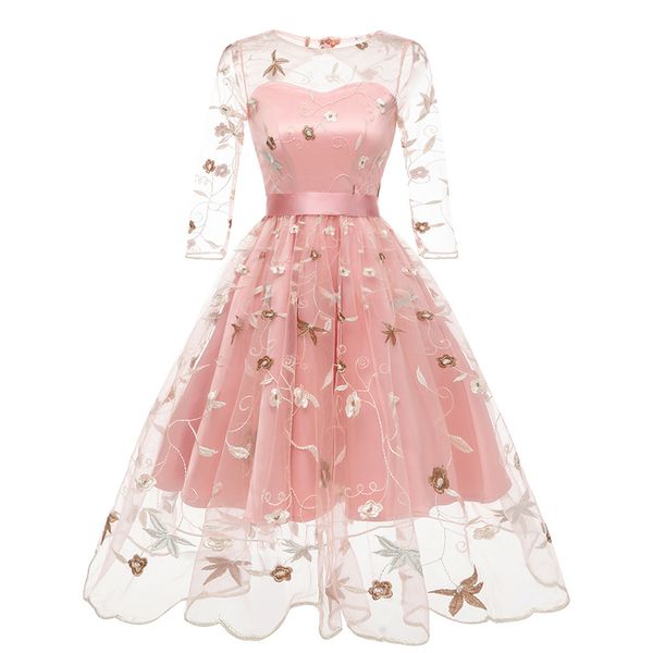 summer floral print embroidery tulle female dress sweet elegant high waist lace up a-line mesh women dresses 2xl 210513, Black;gray
summer floral print embroidery tulle female dress sweet elegant high waist lace up a-line mesh women dresses 2xl 210513, Black;gray