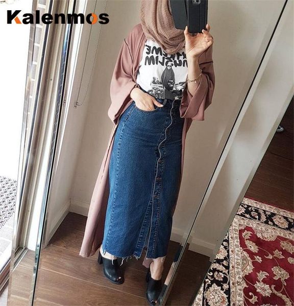 skirts kalenmos muslim butoon pencil skirt women high waist bodycon denim long dubai arab middle east turkish abaya clothing, Black
skirts kalenmos muslim butoon pencil skirt women high waist bodycon denim long dubai arab middle east turkish abaya clothing, Black