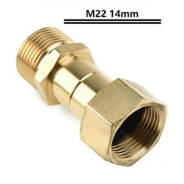 watering equipments m22 14mm thread pressure washer swivel joint hose connector anti-twist fitting home garden supplies
watering equipments m22 14mm thread pressure washer swivel joint hose connector anti-twist fitting home garden supplies