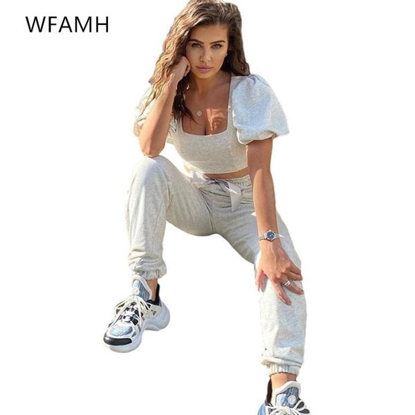 spring products lantern sleeve square collar five-point + long pants two-piece set women cotton polyester women's two piece, White
spring products lantern sleeve square collar five-point + long pants two-piece set women cotton polyester women's two piece, White