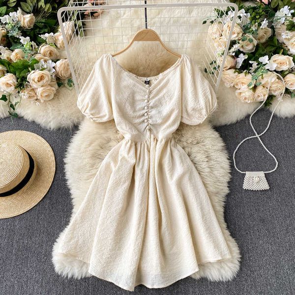 deat women sweet short puff sleeve slim dress solid color round collar high waist fashion spring summer 11b502 210709, Black;gray
deat women sweet short puff sleeve slim dress solid color round collar high waist fashion spring summer 11b502 210709, Black;gray