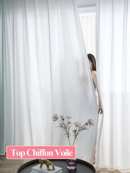 curtain & drapes luxurious chiffon solid white sheer curtains for living room bedroom decoration window voiles tulle 
curtain & drapes luxurious chiffon solid white sheer curtains for living room bedroom decoration window voiles tulle