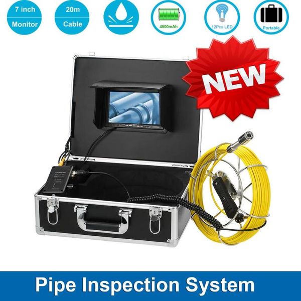 cameras 7 inch 20m hd 1000tvl 23mm lens industrial pipe endoscope 12pcs white led lights drain sewer inspection video camera system
cameras 7 inch 20m hd 1000tvl 23mm lens industrial pipe endoscope 12pcs white led lights drain sewer inspection video camera system