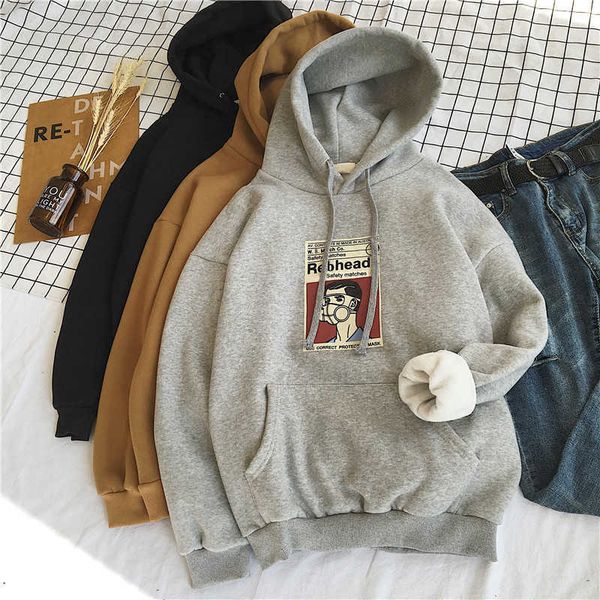 autumn hoodie woman clothes korean ulzzang harajuku printed loose sweatshirts female long sleeve fleece hooded sweat shirt 210601, Black
autumn hoodie woman clothes korean ulzzang harajuku printed loose sweatshirts female long sleeve fleece hooded sweat shirt 210601, Black