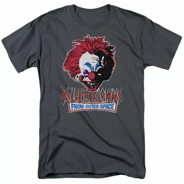 killer klowns from outer space rough clown t shirt licensed alien movie charcoal, White;black
killer klowns from outer space rough clown t shirt licensed alien movie charcoal, White;black