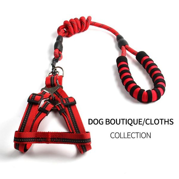 dog collars & leashes pet walking traction strap reflective chest nylon rope durable leash suitable small and medium dogs
dog collars & leashes pet walking traction strap reflective chest nylon rope durable leash suitable small and medium dogs