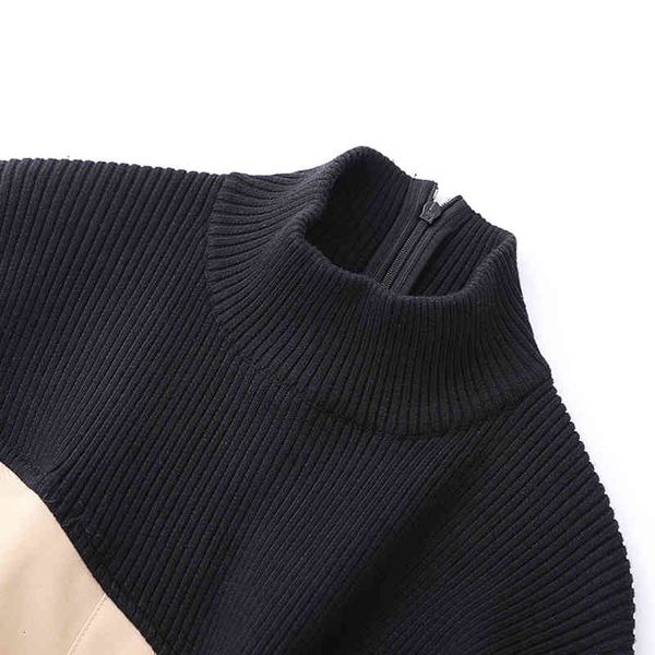 dresses temperament patchwork knitted for women turtleneck long sleeve high waist elegant es female 2021, Black;gray
dresses temperament patchwork knitted for women turtleneck long sleeve high waist elegant es female 2021, Black;gray
