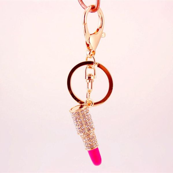 fashion charm crystal keychain lipstick key holder rhinestone keyring red rose pendant car ornament accessories 5 styles, Silver
fashion charm crystal keychain lipstick key holder rhinestone keyring red rose pendant car ornament accessories 5 styles, Silver