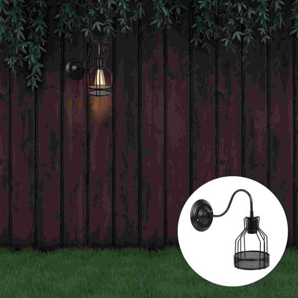wall lamp 1pc led night light garden landscape decorative (black)