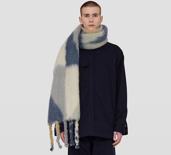 120345 120346 trendy brand luxury design autumn winter fashion classic casual versatile contrast irregular scarf j1, Blue;gray
120345 120346 trendy brand luxury design autumn winter fashion classic casual versatile contrast irregular scarf j1, Blue;gray