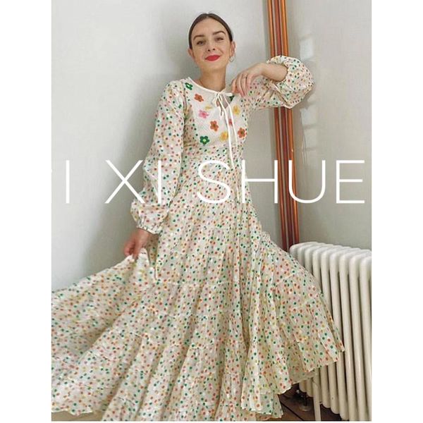 cotton dress women 2021 women's fashion long-sleeved flower embroidery and large holiday elegant long casual dresses, Black;gray
cotton dress women 2021 women's fashion long-sleeved flower embroidery and large holiday elegant long casual dresses, Black;gray