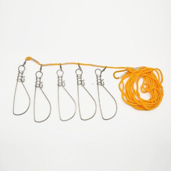 fishing accessories 5m lock buckle stainless steel live fish belt stringer tackle 5 snap ropes
fishing accessories 5m lock buckle stainless steel live fish belt stringer tackle 5 snap ropes