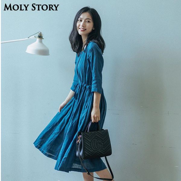 casual dresses 100% linen dress blue loose half sleeve elegant robe femme office ladies work wear soft fabric, Black;gray
casual dresses 100% linen dress blue loose half sleeve elegant robe femme office ladies work wear soft fabric, Black;gray