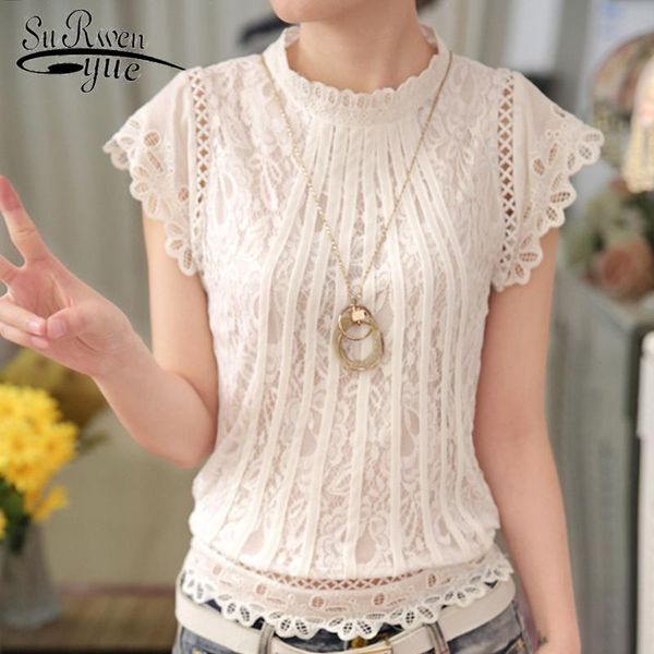 women's blouses & shirts summer solid white chiffon women shirt short sleeves plus size lace clothing sweet blusas 01c 35
women's blouses & shirts summer solid white chiffon women shirt short sleeves plus size lace clothing sweet blusas 01c 35