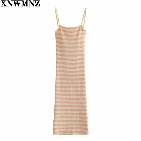 women chic fashion striped knitted midi dress summer vintage o neck thin straps female dresses vestidos mujer 210520, Black;gray
women chic fashion striped knitted midi dress summer vintage o neck thin straps female dresses vestidos mujer 210520, Black;gray
