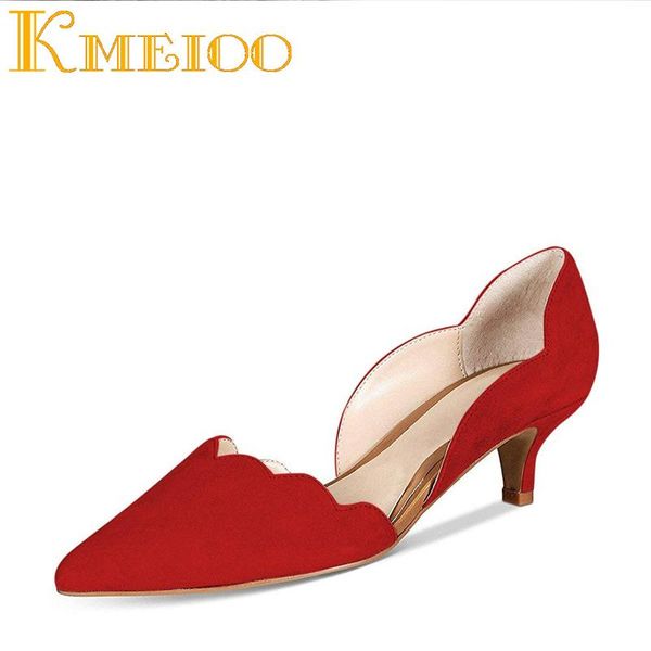 dress shoes kmeioo d'orsay woman pointed toe kittens shallow ruffles pumps women office fashion prom plus size thin heels, Black
dress shoes kmeioo d'orsay woman pointed toe kittens shallow ruffles pumps women office fashion prom plus size thin heels, Black