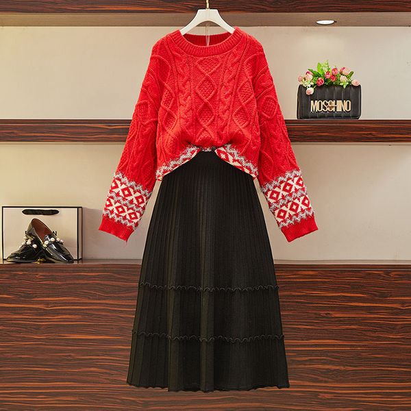 christmas shirt women's size suit more girly autumn wild fashion knitted sweater skirt high waist two garments set y868 h7n7, Black
christmas shirt women's size suit more girly autumn wild fashion knitted sweater skirt high waist two garments set y868 h7n7, Black