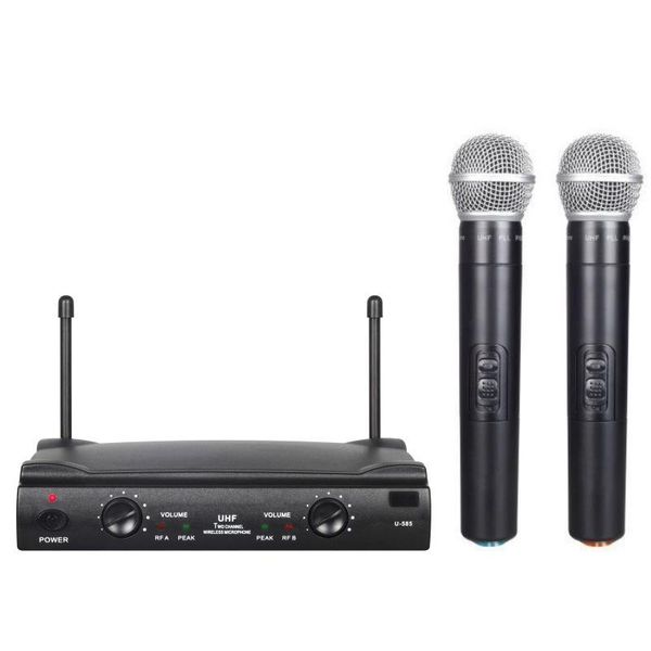 one for two wireless microphone handheld dynamic cordless mic and dual channel receiver party church microphones
one for two wireless microphone handheld dynamic cordless mic and dual channel receiver party church microphones