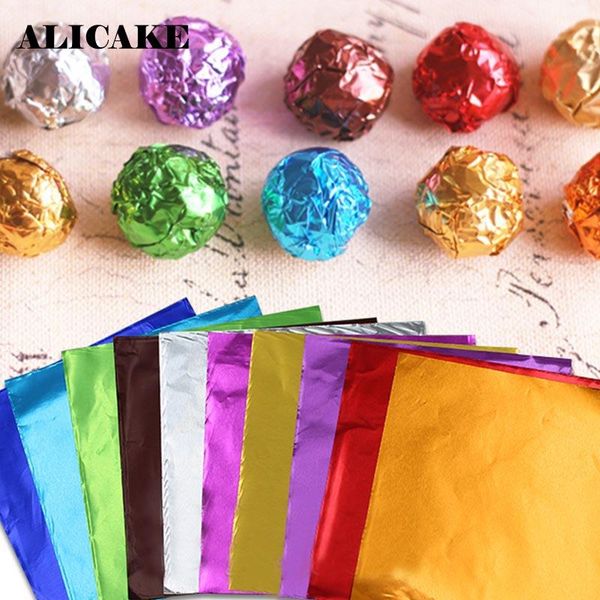 baking & pastry tools 100pcs/set 8cm*8cm chocolate tin foil aluminum wrapping paper candy diy party gold embossing gift packaging craft
baking & pastry tools 100pcs/set 8cm*8cm chocolate tin foil aluminum wrapping paper candy diy party gold embossing gift packaging craft